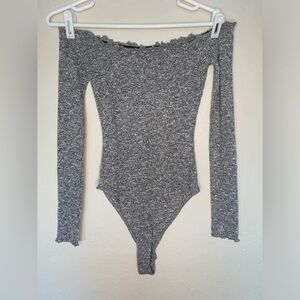 Garage long sleeve bodysuits off shoulders